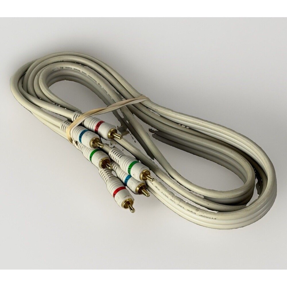Python Stereo Audio & Component Video Cable RCA HDTV High Resolution 6 ft